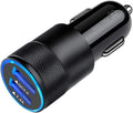 Fast Car Charger, Quick Charging 5.4A/30W Phone USB Adapter Rapid Plug 2 Port Cigarette Lighter Auto Charger Flush Compatible Samsung, Tablet, Iphone, Ipad, LG, Automobile